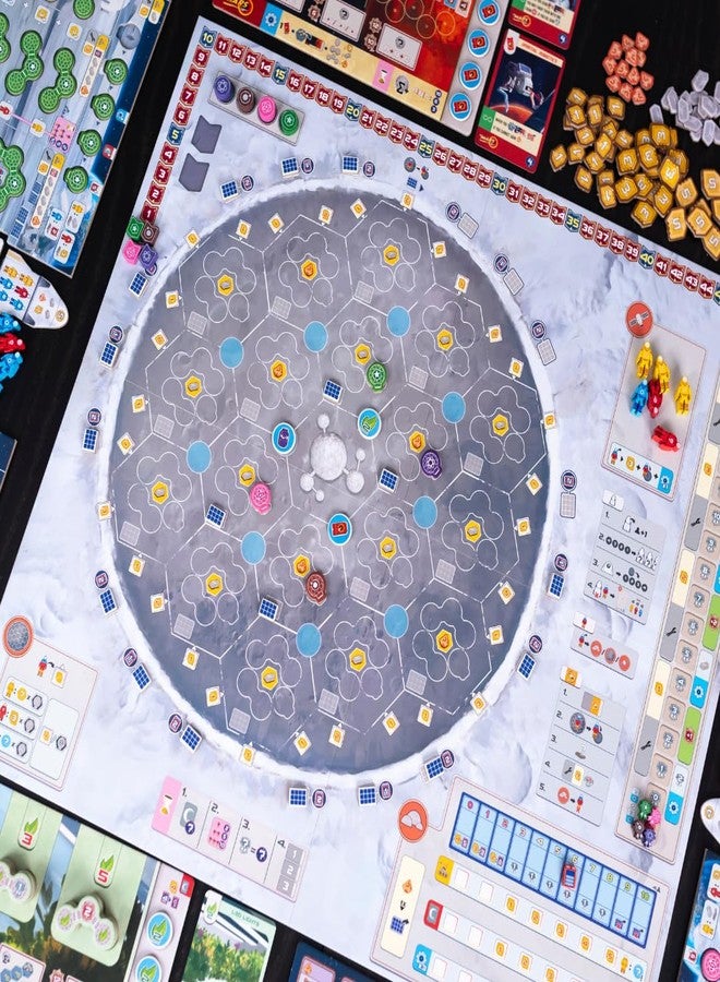 Pandasaurus Games Shackleton Base: A Journey to The Moon Board Game - Sci-Fi Strategy Game of Space Exploration, Fun for Family, Kids & Adults, Ages 14+, 1-4 Players, 60-120 Minute Playtime - Image 3